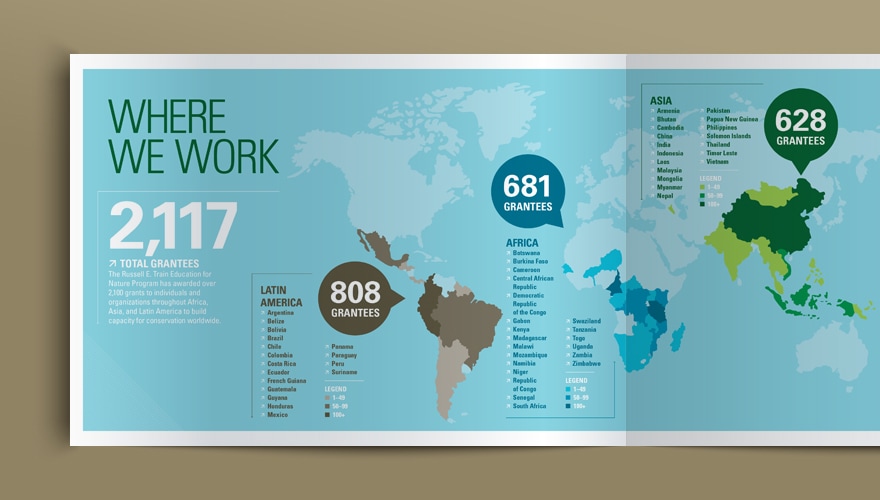 WWF Annual Report Map