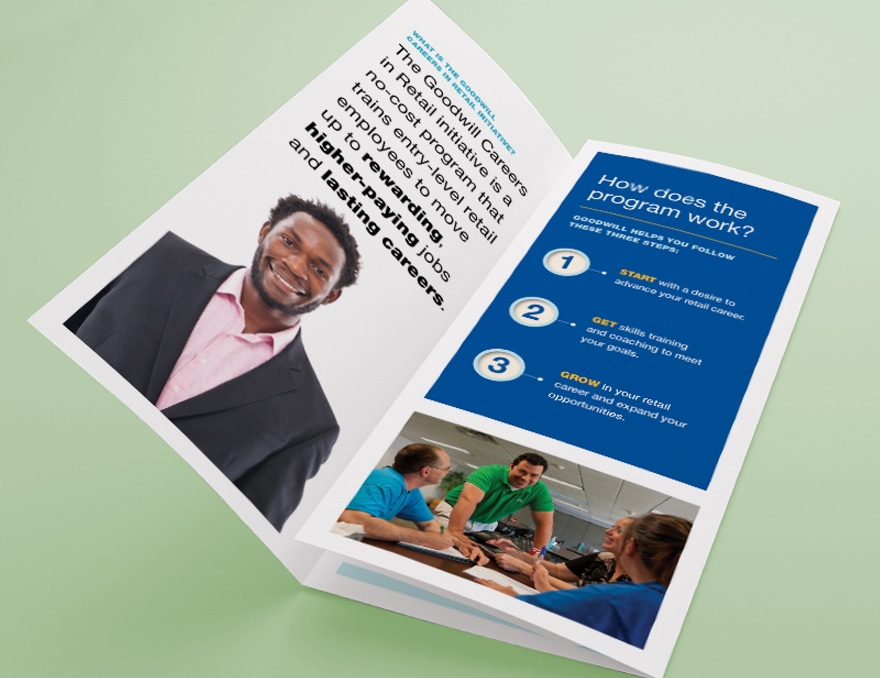 Goodwill Careers in Retail Employee Brochure Interior